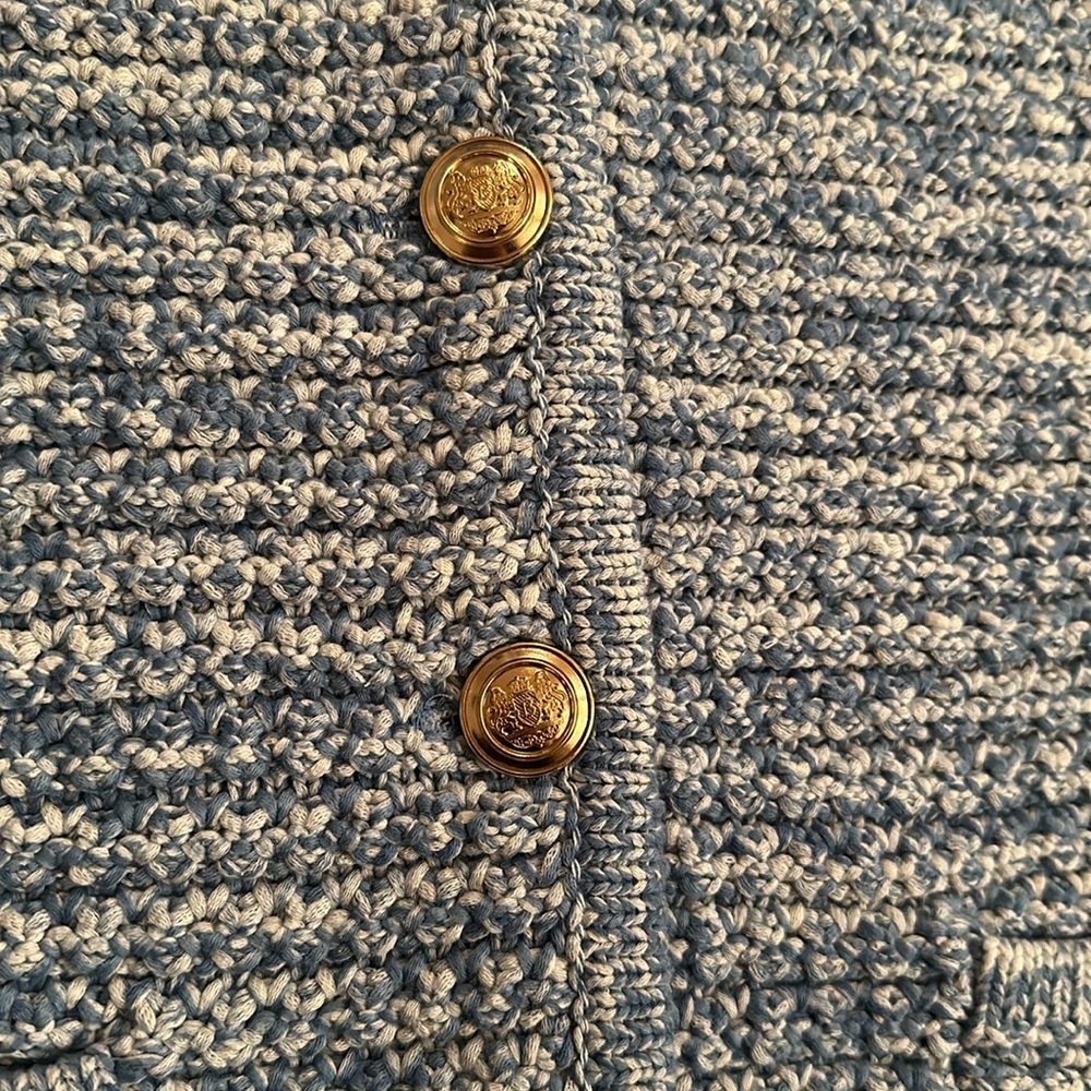 NEW Ba&sh Bash Guspa Cardigan Jacket in  Blue Crochet | size 1 / S - Picture 11 of 12